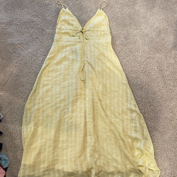 Lulus Yellow Adjustable Tie Dress - Picture 5 of 6